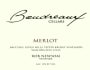 Boudreaux Cellars Merlot 2009  Front Label