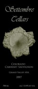 Settembre Cellars Cabernet Sauvignon 2007 Front Label