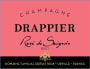 Drappier Rose de Saignee Brut (375ML half-bottle)  Front Label