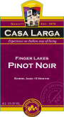 Casa Larga Pinot Noir 2013 Front Label
