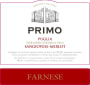 Farnese Primo Sangiovese Merlot 2015  Front Label