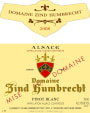 Zind-Humbrecht Alsace Pinot Blanc 2008  Front Label