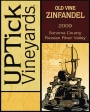 Uptick Vineyards Old Vine Zinfandel 2009  Front Label