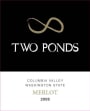 Waterbrook Two Ponds Merlot 2008  Front Label