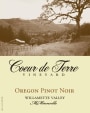 Coeur de Terre Vineyard Pinot Noir 2010  Front Label