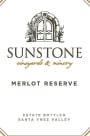 Sunstone Merlot Reserve 2018  Front Label