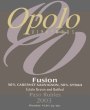 Opolo Fusion 2003  Front Label