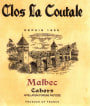 Clos La Coutale Cahors (375ML half-bottle) 2020  Front Label