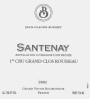 Jean-Claude Boisset Santenay Grand Clos Rousseau Premier Cru 2002  Front Label