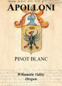 Apolloni Vineyards Pinot Blanc 2008  Front Label