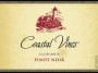 Coastal Vines Cellars Pinot Noir 2016  Front Label