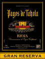 Pagos de Tahola Gran Reserva 2008  Front Label