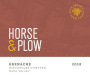 Horse & Plow Winery Blockhouse Vineyard Grenache 2018  Front Label