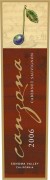Canzona Vineyards Cabernet Sauvignon 2006  Front Label