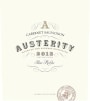Austerity Cabernet Sauvignon 2013 Front Label