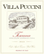 Villa Puccini Tuscana Red 2012  Front Label