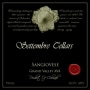 Settembre Cellars Sangiovese 2011 Front Label