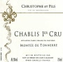 Domaine Christophe et Fils Chablis Montee de Tonnerre Premier Cru 2013  Front Label