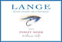 Lange Winery Pinot Noir 2005  Front Label