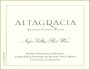 Araujo Altagracia 2007  Front Label