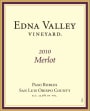 Edna Valley Vineyard San Luis Obispo County Merlot 2010  Front Label