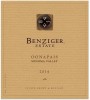 Benziger Oonapias Red 2014  Front Label