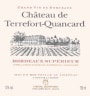 Cheval Quancard Chateau de Terrefort-Quancard 2007  Front Label