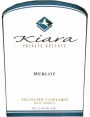 Le Vigne Winery Kiara Sylvester Vineyards Private Reserve Merlot 2008  Front Label