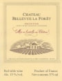 Chateau Bellevue La Foret Fronton 2012  Front Label