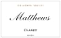 Matthews Winery Claret 2007  Front Label