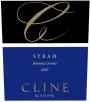 Cline Sonoma County Syrah 2007  Front Label