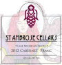 St. Ambrose Cellars Cabernet Franc 2012 Front Label