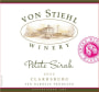 Von Stiehl Winery Petite Sirah 2012 Front Label