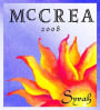 McCrea Syrah 2008 Front Label