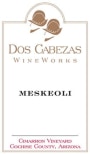 Dos Cabezas Winery Meskeoli 2014 Front Label