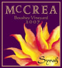 McCrea Boushey Grande Cote Vineyard Syrah 2007 Front Label