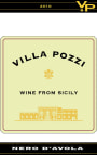 Villa Pozzi Nero d'Avola 2010 Front Label
