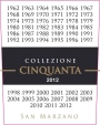 Cantine San Marzano Collezione Cinquanta 2012  Front Label