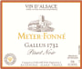 Meyer-Fonne Gallus 1732 Pinot Noir 2020  Front Label