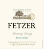 Fetzer Monterey County Riesling 2013  Front Label
