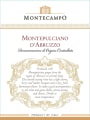Montecampo Montepulciano d'Abruzzo 2015  Front Label