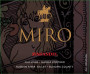 Miro Cellars Gaddis Vineyard Old Vine Zinfandel 2015  Front Label