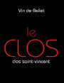 Le Clos Saint-Vincent Bellet Le Clos Rouge 2015  Front Label