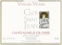 Clos Saint Jean Chateauneuf-du-Pape 2012 Front Label