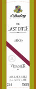 d'Arenberg The Last Ditch Viognier 2009 Front Label
