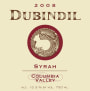 Dubundil Winery Syrah 2008  Front Label
