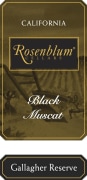 Rosenblum Cellars Gallagher Reserve Black Muscat 2007 Front Label