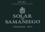 Solar de Samaniego Rioja Crianza 2012  Front Label