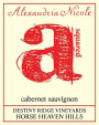 Alexandria Nicole Cellars A Squared Cabernet Sauvignon 2017  Front Label