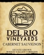 Del Rio Vineyards Cabernet Sauvignon 2014  Front Label